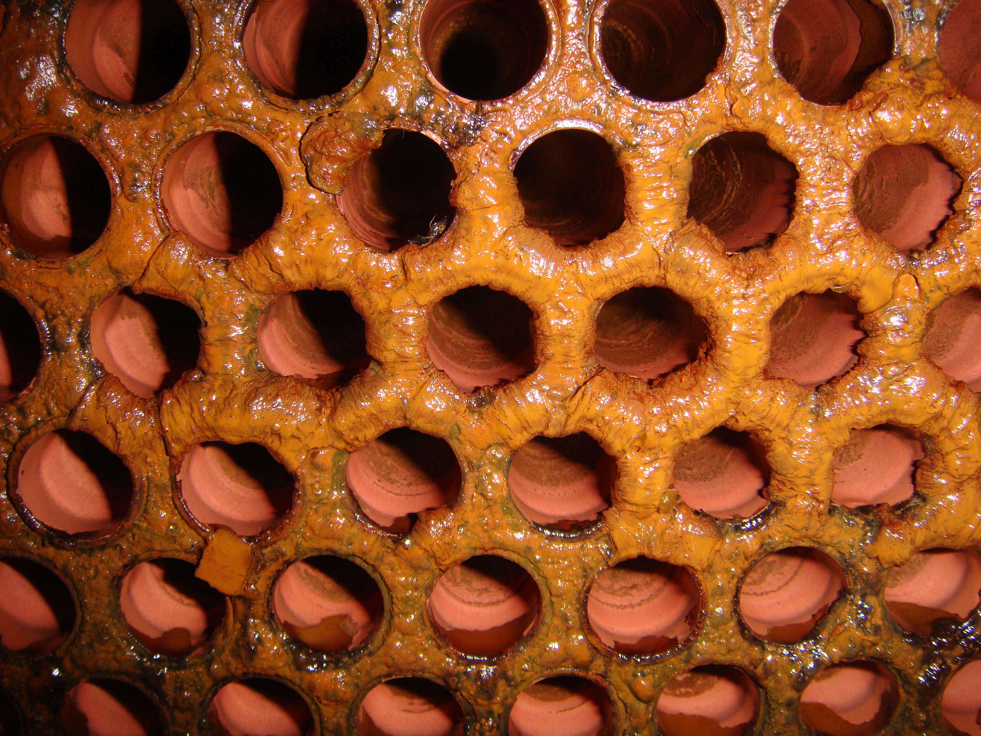 清洗前-散熱材水流局部流速小