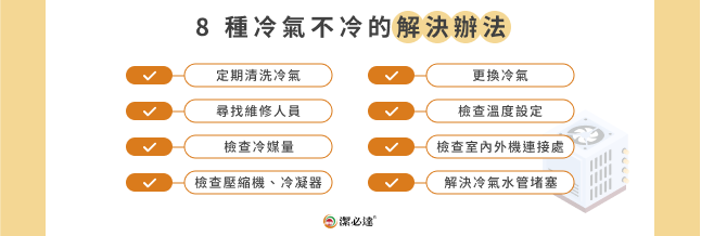 8 種冷氣不冷的解決辦法